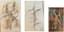 Satin (XX), Romanovich (XX)
Three drawings:
(i), (ii) signed in Cyrillic ‘Romanovich’ (lower right)
(iii) signed in Cyrillic and dated ‘30’ (lower right)