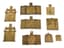 SET OF NINE MINIATURE COPPER-CAST ICONS, 18TH -19TH CENTURIES