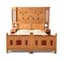 ANTIQUE MAPLE, LEMON AND OAK AND MAHOGANY BEDROOM SET, CIRCA 1880