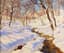 IVAN CHOULTSE (1877-1932)
Sunlight on a winter stream