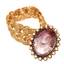 Gold bracelet with cameo incised amethyst
XIX Century period, Braided yellow gold bracelet decorated with an amethyst engraved in a 3,3x2,5cm cameo with the motif...