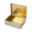 SILVER AND SILVER GILT BOX WITH ENGRAVED FLOWER DECORATION AND MEDALLION IN MICRO-MOSAIC REPRESENTING ST. PETER’S BASILICA OF THE VATICAN CITY