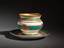 A cup and saucer from the ceremonial service of the imperial yacht «Derzhava».