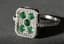 DIAMOND AND EMERALD RING