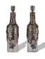 FABERGÉ PAIR OF CUT GLASS WINE DECANTERS MOUNTED IN SILVER VINE BRAIDING AROUND THE BODY WITH STOPPERS
The House of Faberge, Supplier to the Court of His Imperial Majesty, Russia, Moscow, 1880-1890