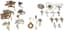 SET OF TWENTY-FIVE RELIGIOUS ITEMS AND ROSARIES