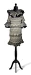 CHANEL BY KARL LAGERFELD METIERS D'ART PRE-FALL 2009
Grey wool knit dress with ruffled collar