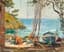 GEORGES LAPCHINE (1885-1950)
Fishing boat on the beach