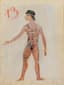 JACQUES DUPONT (1909–1978)
Three costume designs for Maurice Ravel’s ballet ‘Daphnis et Chloé’