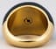 BULGARI 18K YELLOW GOLD, DIAMOND, HEMATITE RING