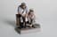GARDNER’S PORCELAIN SCULPTURAL GROUP ‘A COBBLER’
Moscow, Dmitrovskaya Factory in Verbilki, circa 1930-40
