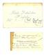 CALLING CARDS OF GENERALS
2 calling cards of General Y. Yuzefovich, handwritten notes. 1 calling card of General P. Polovtsov Provenance: From the...