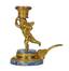 PAIRE DE BOUGEOIRS en bronze doré ciselé représentant des amours. Saint-Pétersbourg, vers 1815.