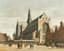 DUTCH SCHOOL, 18TH CENTURY. FOLLOWER OF GERRIT ADRIAENSZ. BERCKHEYDE (1598 -1657)
The Grote Markt, Haarlem, looking southeast,
with Saint Bavo's Cathedral