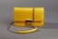 CHRISTIAN DIOR YELLOW CROCODILE CROSSBODY BAG **