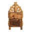 MIROIR DE STYLE LOUIS XV EN BOIS SCULPTÉ ET DORÉ
France, 19ème siècle