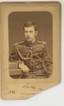 NICOLAS ALEXANDROVITCH of RUSSIA
Cabinet photo by Wilhelm Lampre. SIGNED AND DATED BY THE TSAREVITCH: «Nicolas 1890». Provenance : Ferdinand Thormeyer (1...