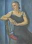 MARTHA TERNAND (1888-?)
Portait of a lady in a blue dress