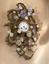 LOUIS XV STYLE CARTEL CLOCK DECORATED WITH PORCELAIN FLOWERS