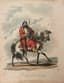 IMPORTANT SET OF NINE ENHANCED POLYCHROME ENGRAVINGS,  AFTER ALEXANDER ORLOVSKY AND ROBERT KER PORTER, EARLY 19TH CENTURY :