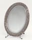 STANDING DRESSING TABLE MIRROR IN SILVER LAUREL WREATH AND RIBBONS-SHAPED FRAME
Russia, Moscow, late 18th-early 19th century