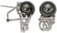 18K WHITE GOLD DIAMOND AND BLACK PEARLS EARRINGS