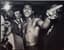 JEAN-PIERRE LAFFONT (B. 1935)
MUHAMMAD ALI (1942-2016)
Muhammad Ali menacing Joe Frazier before rematch, Madison Square Garden, NY, January 23rd, 1974