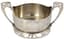 RUSSIAN PARCEL-GILT SILVER BOWL WITH DOUBLE HANDLES
2nd Moscow Artel, 1908-1917