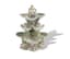 CHINESE-STYLE PORCELAIN CENTERPIECE STAND DECORATED WITH ENAMELED PHOENIX AND FLOWERS AND GILT RIMS WITH FISH RELIEF AT THE BASE