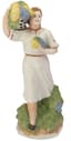 TWO SOVIET PORCELAIN SCULPTURES, 1950-1960S
Cat and Cook and Woman harvesting grapes