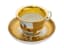 PAIRE DE TASSES ET DE SOUCOUPES EN PORCELAINE RUSSE
Tasses : Fabrique Batenin, Saint-Pétersbourg, années 1830 ; soucoupes : Fabrique de porcelaine Kuznetsov