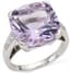 MAUBOUSSIN 18K WHITE GOLD, AMETHYST, DIAMOND RING