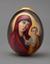 PORCELAIN EASTER EGG 'THE KAZANSKAYA MOTHER OF GOD'
IMPERIAL PORCELAIN MANUFACTORY. St Petersburg, the second half of the 19th century