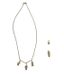 SILVER NECKLACE WITH 18K YELLOW GOLD ‘CHILDREN’ PENDANTS
