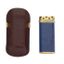 CARTIER PARIS
BRIQUET PANTHÈRE ET TRINITY EN LAQUE BLEUE ET PLAQUÉ OR, AVEC ÉTUI