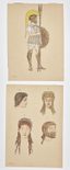 GEORGE BARBIER (1882-1932)
Pair of drawings: Gladiator, Study of Greek women