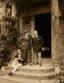 LEONIDE MASSINE, LEON BAKST AND IGOR STRAVINSKY AT BELLERIVE, SERGE DIAGHILEV’S RESIDENCE IN LAUSANNE, SUMMER 1915