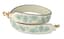 **FENDI
SHOULDER STRAP WHITE PYHTON LEATHER, BLUE EMBRODERY AND STRASS