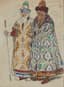 ALEXANDRE BENOIS (1870-1960)
Costume design for Boyars for the opera Boris Godunov by Musorgsky