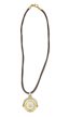 BVLGARI ‘TONDO ZODIAC – VIERGE’ PENDENTIF EN ACIER ET OR JAUNE 18K
