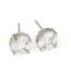 CLOUS D’OREILLES EN OR BLANC 18K ET DIAMANTS (AVEC CERTIFICAT)
