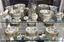 HEREND PORCELAIN FACTORY TABLE SERVICE WITH BUTTERFLIES AND FLOWERS, 90 pieces