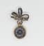 GOLD, SAPPHIRE AND DIAMOND POCKET WATCH, 1900
18k gold pocket watch with its case set with rose-cut diamonds and sapphires.