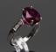 RED TOURMALINE AND DIAMOND RING