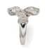 ‘DOUBLE SNAKE’S HEAD’ 18K WHITE GOLD, RUBY AND DIAMOND RING