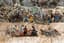 BATTLE OF BORODINO
Diorama of flat pewter figures depicting the battlefield in the snow.