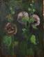 Ivan PESKÉ (1870-1949)
Two sided painting: Lanscape on one side and Flowers on other side Signed (lower left)