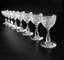 Part of a service of Prince Demidov SAN - Donato EIGHT SHOT GLASSES for LIQUOR
Crystal Russian work XIX century 9 cm. Decorated with spectacular decor "diamond crumbs", monogram DSD ( Demidoff Saint ...