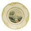 PORCELAIN PLATE «THE WHITE STONE KREMLIN».   
Porcelain Factory Kornilov Brothers, Russia, Saint Petersburg, 1861-70.