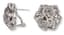 ‘FLOWER’ 18K WHITE GOLD, DIAMOND AND ROSE SAPPHIRE EARRINGS